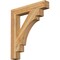 Ekena Millwork Merced Block Rough Sawn Bracket, Western Red Cedar, 4"W x 26"D x 30"H BKT04X26X30MRC05RWR - alternate 1